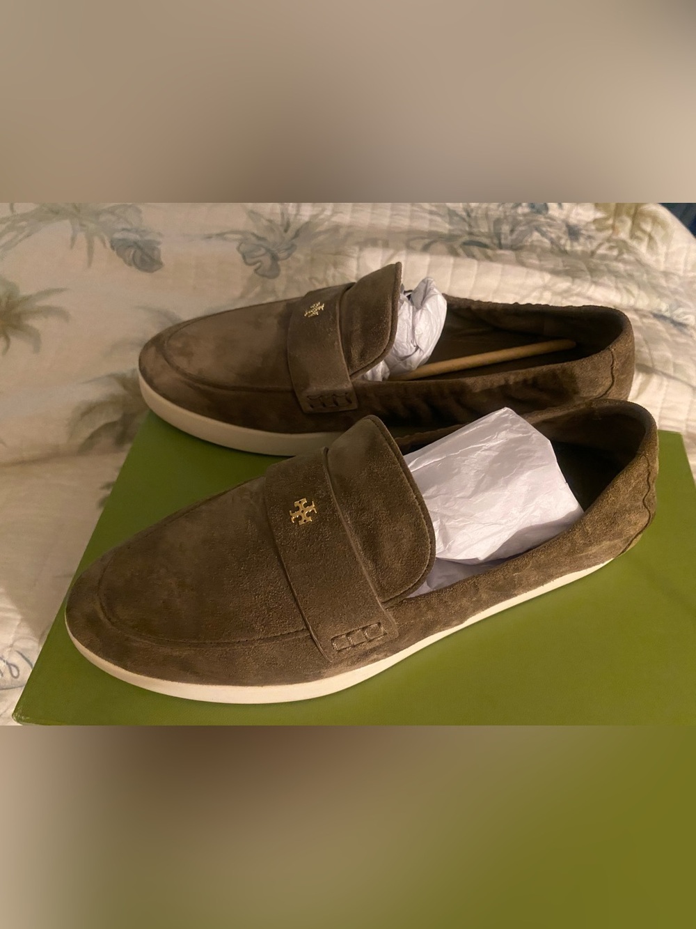 Tory Burch Ballet Sport Loafer in Toasted Sesame Size 8.5c - Picture 9 of 13